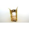Generic Medium bright gold triangle metal filigree hair claw clip fine thin hair