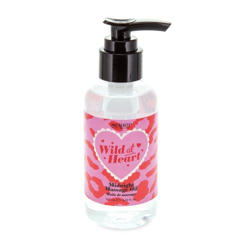Mad Beauty Wild at Heart Massage Oil | Wild Cherry Scent | Luxurious and Hydrating Body Oil | Cruelty-Free | Gift for Relaxation