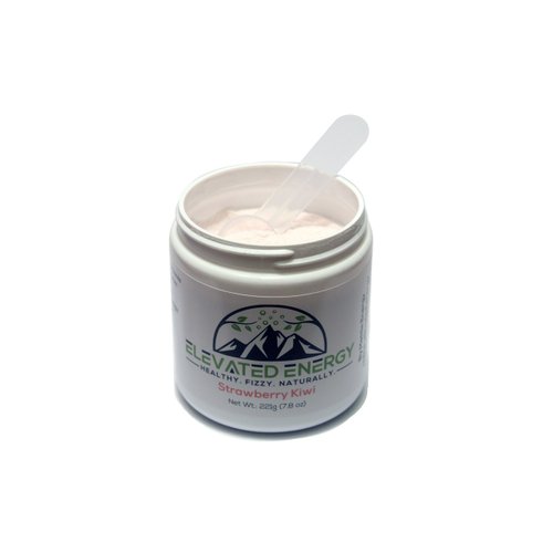 Healthy Energy Drink Powder - Stevia & Natural Caffeine | Elevated Energy Fizzy Drink Mix | Strawberry Kiwi | 30 Servings