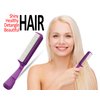 The Hair Doctor Hair Doctor Handle Comb with silky smooth rotating teeth reduces hair breakage and hair loss (30 Stainless Teeth, Royal Purple)