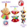 Bonka Bird Toys 1925 Cake Natural Sola Shred Forage Chew Treat Parrot Parrotlet Budgie Cockatiel Parakeets and Other Similar Birds