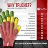 TruChef Cut Resistant Gloves - 3 Pack, Food Grade, Fits both hands, Level 5 Protection, Small