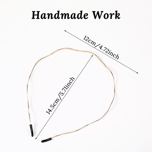 Mabor 4Pcs Metal Hair Band Trendy Gold and Silver Thin Headbands for Women Teen Girls Wavy Metal Hairband Elegant Squiggly Headband Designer Hair Accessories