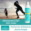 Sunday Showers All Natural Recovery Body Wash - Revitalize and Rejuvenate with clean premium ingredients: Charcoal, Shea Butter, Eucalyptus, Tea Tree, Coconut Oil, Rosemary, Chamomile, Sage
