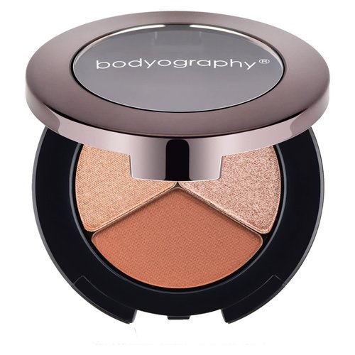 Bodyography Trio Expression Eye Shadow - Matte, Metallic, & Shimmer Eye Shadow - Wet or Dry Use (Brown)