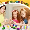 Halloscume 12 Pcs Magnetic Wooden Trains Unpainted Train Cars Unfinished Train Party Decorations for Operation Christmas Birthday Party Train Theme Crafts Supplies(Rustic)