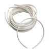 Hixixi 20pcs pack Girls/Women Diy Satin Fabric Covered Ribbon Headbands Hairband (20 PCS White)