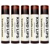 Kind Lips Lip Balm - Nourishing & Moisturizing Lip Care for Dry Lips with Shea Butter, Beeswax & Vitamin E | Vanilla Lemon Flavor | 0.15 Oz (Pack of 5)
