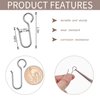 Metal Curtain Track Hooks S Shaped Small Curtain Hooks Metal Drape Wire Hooks for Ceiling Curtain Drape Track
