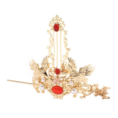 Beaupretty Hanfu Hair Pins Chinese Hair Coronet Hanfu Headdress Hair Stick Hair Set Traditional Classical Style Hair Pins Hair Jewelry for Women Girls