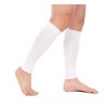 Doc Miller Calf Compression Sleeve Men and Women - 15-20mmHg Shin Splint Compression Sleeve Recover Varicose Veins, Torn Calf and Pain Relief - 1 Pair Calf Sleeves White Color - Medium Size