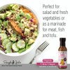 Simple Girl Organic Citrus Ginger Salad Dressing - 2 Bottles - 12oz - Sugar Free - Certified Organic - Kosher - Gluten Free - Vegan - No Carb - Fat Free - Compatible with Most Sugar Free Diet Plans