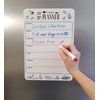 Dry Erase Magnetic Meal Planner for Refrigerator A4 (8.5x12 inch) - Magnet Weekly Menu Board for Fridge - Magnetic Menu White Board - Fridge Meal Planner Magnet - Dinner Meal Planner Dry Erase Board