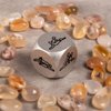 Gifts for Men Women Decider Dice, Christmas Stocking Stuffer White Elephant Gifts 0.8'' Metal Decision Dice with Gift Box, Birthday Gifts for Mom Dad Anniversary Date Night Gift Idea for Couples
