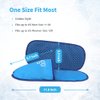 NEWGO Foot Ice Pack Slippers for Plantar Fasciitis, 2 Pack Gel Ice Packs for Foot Pain Relief, Hot Cold Therapy Gel Ice Slippers Cold Compress for Post Foot Surgery, Swollen Feet - Blue
