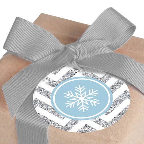 Big Dot of Happiness Winter Wonderland - Snowflake Holiday Party and Winter Wedding to and from Gift Tags (Set of 20)