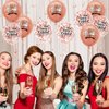 Rose Gold Happy Birthday Party Balloons 18Pcs 12 Inch Metallic Birthday Latex Balloons Confetti Balloons Rose Gold Birthday Decorations for Girls Women Birthday Anniversary Party Supplies