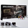 Piececool 3D Puzzle for Adults, Mogul Steam Engine Steamer 3D Metal Model Building Kits Challenging Assembly DIY Crafts Kits, Best Birthday Christams Gifts