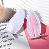 4PCS Bunny Ears Hair Clips 4 Inch Women Halloween Easter Rabbit Costume Accessories Party Supplies White