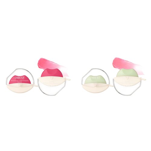 Jolilab 2 Pcs Changing Lipstick.Long Lasting Lip Gloss.Lip Balm Tinted Magic Makeup.Magic Temp Color Change Matte Lip Gloss Makeup.0.2oz (01+03)