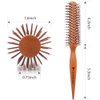 Round Brush Hair Curler,Mini Plastic Nylon Hair Brush, Light And Convenient,Volume,Styling,& Curly,Wavy,Thick,Thin Hair on Men & Women