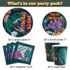 Dinosaur Birthday Party Tableware Set For Boys - 20 Guests- Dinosaur Birthday Party Supplies Kit, Includes Dino Party Plates, Napkins, Cups