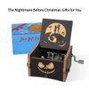 Ucuber The Nightmare Before Christmas Music Box - Engraved Mini Wood Music Box Gift, Melody This is Halloween, Home Decor for Halloween Thanksgiving Christmas Boys and Girls