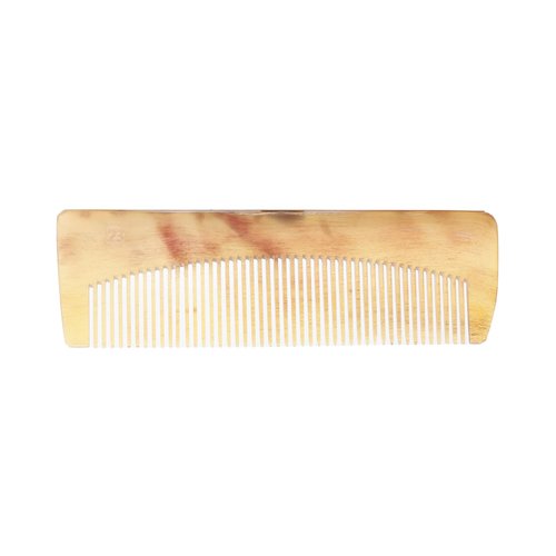 SC123 Real Ox Horn Hair Growth Comb, 6.3 inch Fine Tooth 100% Handmade Combs Detangler with Anti-static, Detangling, Massage, Scalp Gua sha for Women, Men