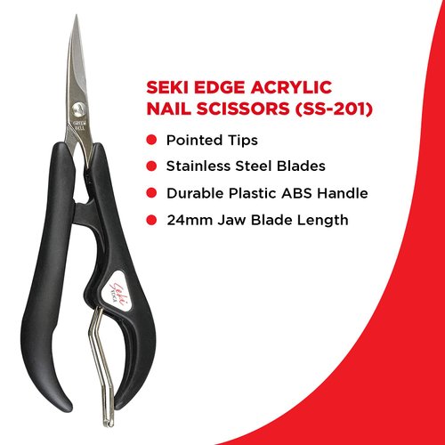 SEKI EDGE SS-201- Acrylic Nail Scissors