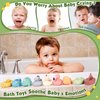 BYKASIST Mold Free Baby Bath Toys for Babies 6-12 Months 9 PCS No Hole Animal and Floating Boat Baby Bathtub Pool Shower Toys Christmas Birthday Gift for Toddlers Infants Girls Boys ﻿