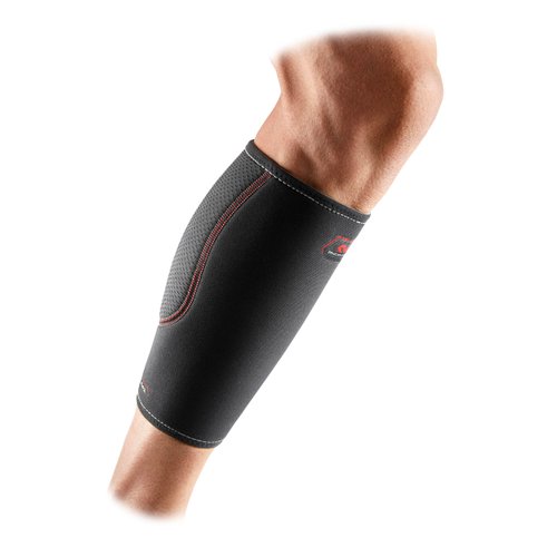 McDavid Calf Compression Sleeve, Light Support for Left or Right Leg, Helps Provide Relief From Pain, Men & Women, Black, Adult M