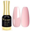 VENALISA Gel Nail Polish, 12ml Nude Pink Color Soak Off UV LED Nail Gel Polish Nail Art Starter Manicure Salon DIY at Home, 0.43 OZ