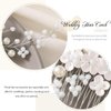 Gorais Flower Bride Wedding Hair Comb Silver Opal Bridal Hair Pieces Pearl Headpiece Hair Accessories for Women and Girls