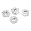 Rc Car Parts,4PCS 1/16 RC Wheel Hub Adapter RC Zinc Hex Connector Wheel Compatible for SCY 16101 16102 16103 16201 1/16.
