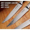 ciwete Serrated Steak Knives Set of 8, 4" Upgrade 3RC13 Stainless Steel Steak Knife Set, 8-Piece Sharp, Non-Stick & Rust-Resistant Dinner Knives, Black