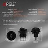 APIELE Waterproof Round Rocker Toggle Switch 2 Position DC 12V 20A ON-Off with LED Light SPST 3 Pins 4Pcs KCD1-8-101NW (Four Color Pack)