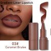 2-in-1 Gradient Lip Liner and Lipstick Lip Combo Set - Achieve Flawless Contour and Gradual Ombre Effect with Easy-to-Use Crayon Form and Cone Tip - Non-Smudging, Long-Lasting (03# Caramel brulee, 1)