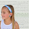 FROG SAC 6 Tie Dye Elastic Headbands for Girls, No Slip Adjustable Rainbow Hair Bands for Kids, Stretch Head Band for Teens, Cute Hair Accessories for Birthday Party Favors
