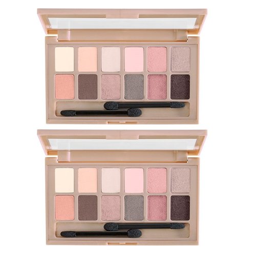 Maybelline New York The Blushed Nudes Eyeshadow Makeup Palette, 2 Count