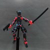 (Assembly Completed) 3D Printed T13 Action Figure, Dummy 13 Collectible Action Figure Articulated, for Collectors Desktop Decorations,muñeco de acción (Black Red)