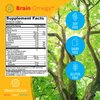 Brain Bean Brain Omega with Lutein & Zeaxanthin, Supports Heart and Eye Health, | Omega 3 Plus Lutein and Zeaxanthin Supplements 460 mg DHA 90 mg EPA Lutein and Zeaxanthin | 180 Softgels, 90 Servings