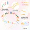 WY LIGHTING LEVEL Rainbow Happy Birthday Headband It's My Birthday Tiara Sash Crown Headpiece Set Princess Birthday Crown Decorations Women for Girl Halloween Christmas Party Accessories