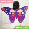 jackinthebox Butterflies Costume Craft kit for 3 to 5 Year olds, 3 Craft Projects, No Mess Art for Kids, Craft Kits & Supplies, DIY Creative Activity, Great Gifts for Girls Ages 3 4 5