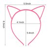 KICOSY 25Pcs Cat Ears Headbands for Women Plastic Kitty Hairbands Cat Ear Hair Hoops Halloween Decorations Hair Accessories for Women Favor for Party Costume Daily Wearing