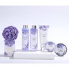 Bath and Body Gift Set - Lavender Gifts for Women, Body & Earth Bath & Shower Sets, 8 Pcs Lavender Honey Gift Sets with Bubble Bath, Lotion Set, Soap, Spa Kit for Women, Mothers Day Gifts for Mom