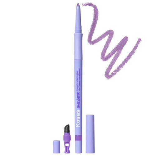 Kosas Soulgazer Intensifying Waterproof Gel Eyeliner - Mesmerize (soft lilac matte). Bonus Premium Korean Sheet Masque with Collagen
