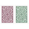 Copag 1546 Design 100% Plastic Playing Cards, Poker Size (Standard) Green/Burgundy (Regular Index, 1 Set)