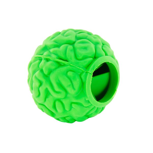 BULLOCK Dog Chew Toy Ball - Bite-Resistant Dog Treat Ball Dispenser Feeder - Ideal as Dog Puzzle Toys for Dog Boredom, Puppy Teething & Mind Stimulating Training Exercise (Green)