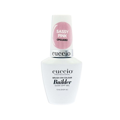 Cuccio Brush-On Colour Builder Soak Off Gel - Sassy Pink by Cuccio Pro for Women - 0.43 oz Nail Polish