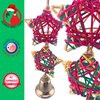 Bonka Bird Toys 960 Christmas Star Festive Xmas Vine Chew Parrot Cage Toy Conure, Cockatiel, Parakeet, and Similar Breed Sizes